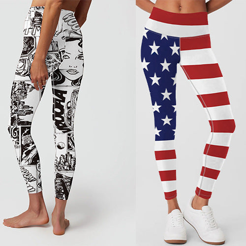 Print Yoga Pants Women's Exercise Workout Pants