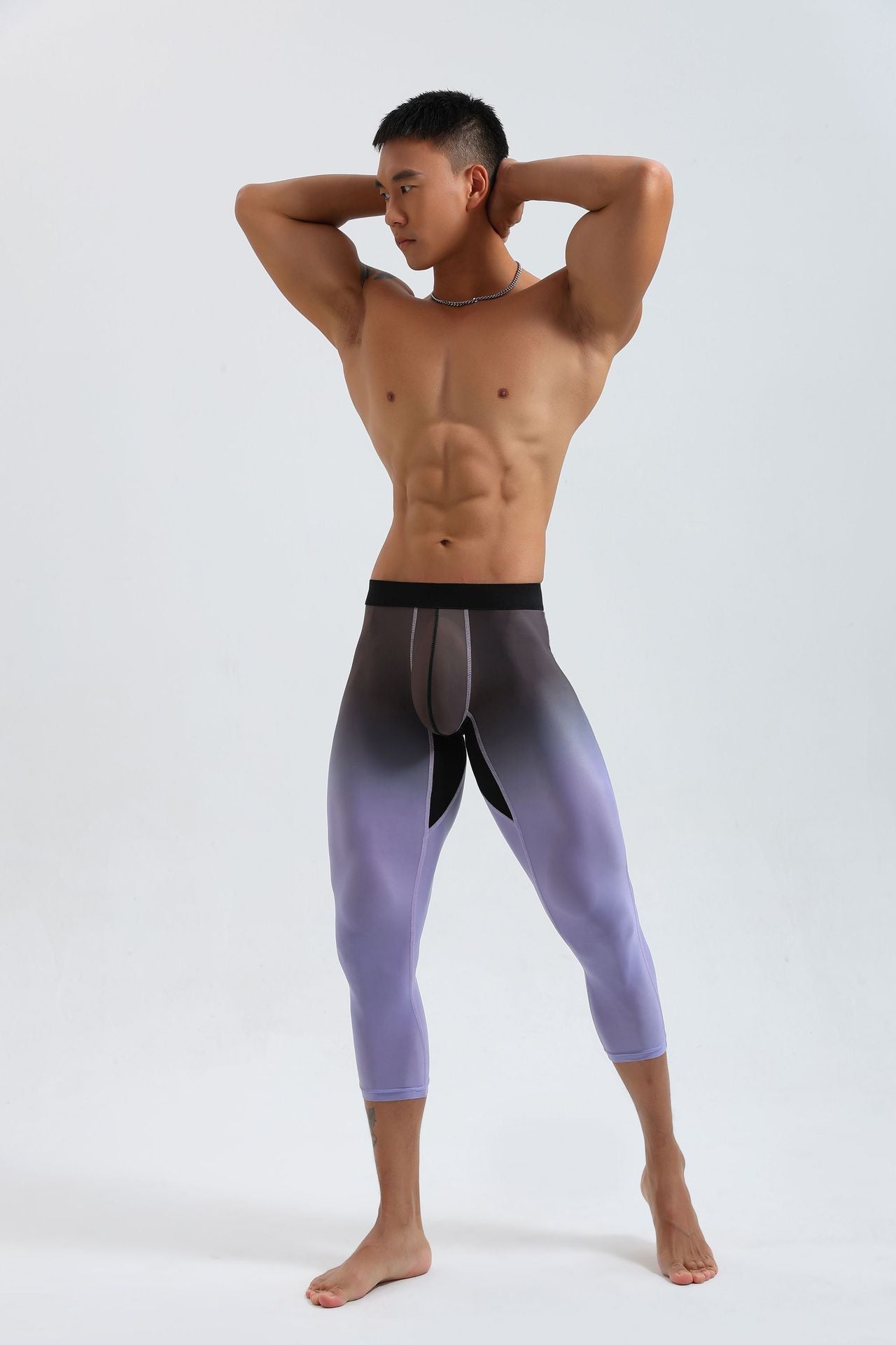 High Elastic Nylon Fitness Tight Exercise Workout Pants